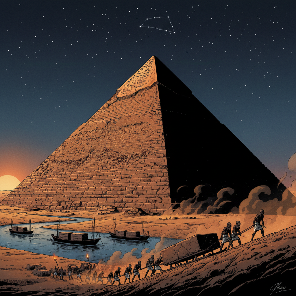 Building the Pyramids at Giza